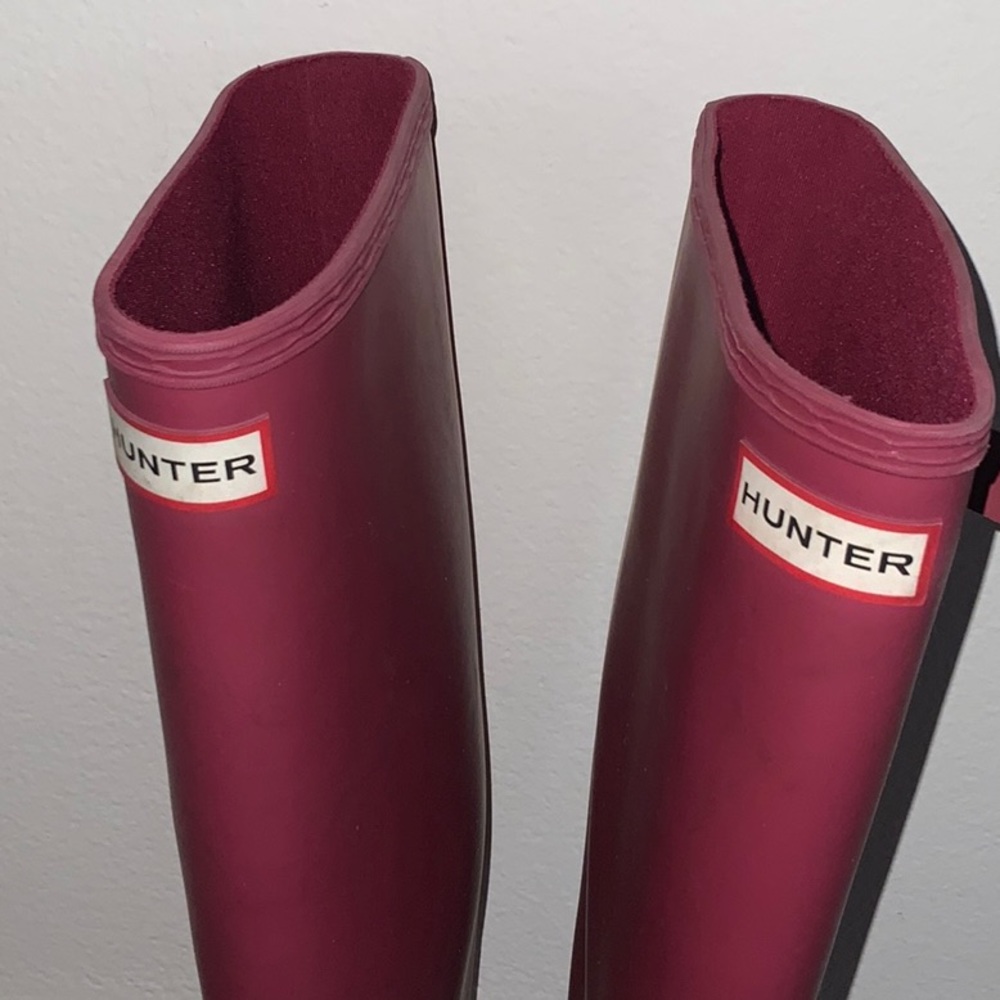 Rust/Dark Pink Hunter Boots - Picture 5 of 5